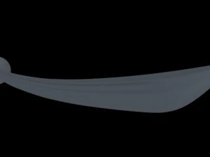 samurai katana with case and stand 3D Model