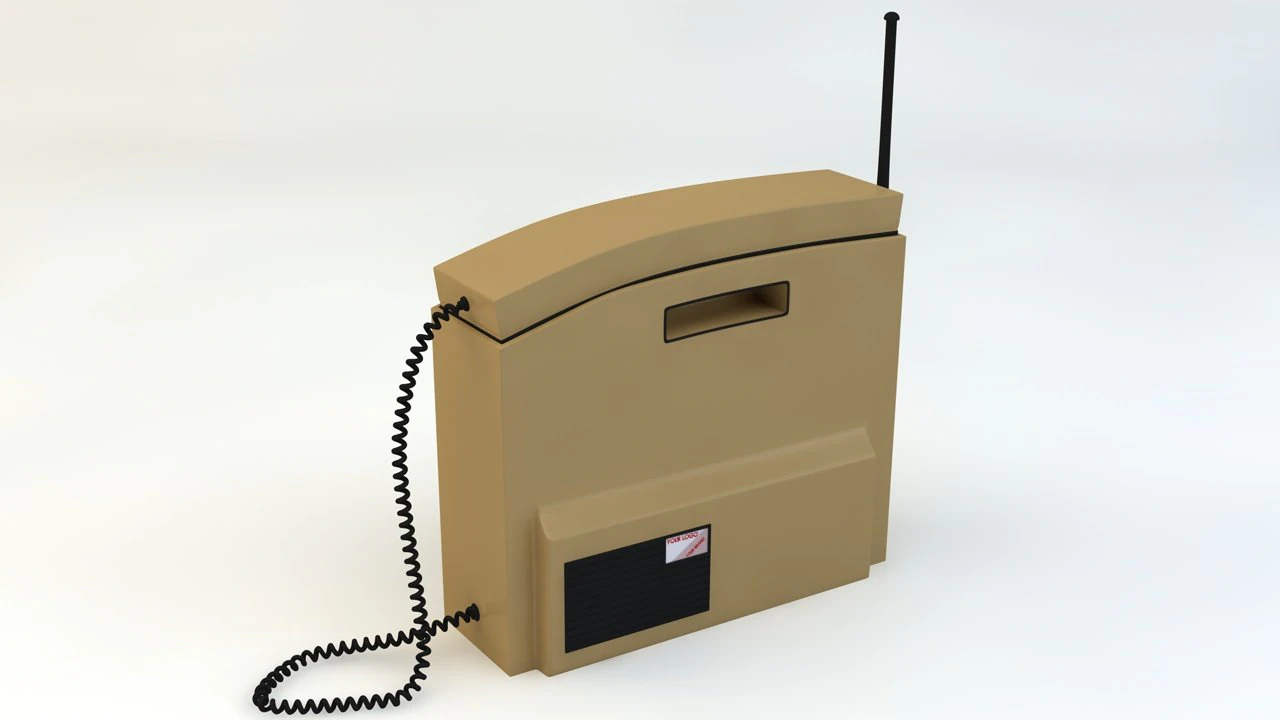 retro mobile brick phone 3D Model .c4d .max .obj .3ds .fbx .stl .blend