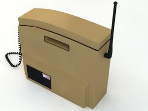 retro mobile brick phone 3D Model