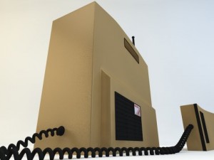 retro mobile brick phone 3D 模型