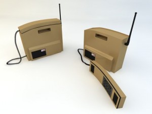 retro mobile brick phone 3D 模型