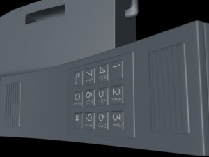 retro mobile brick phone 3D 模型