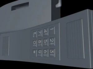 retro mobile brick phone 3D Model