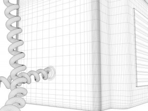 retro mobile brick phone 3D 模型