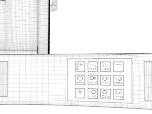 retro mobile brick phone 3D Model