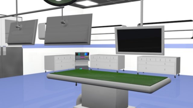 high tech operation room 3D Модель .c4d .max .obj .3ds .fbx .stl .blend 