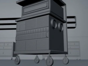 high tech operation room 3D Model