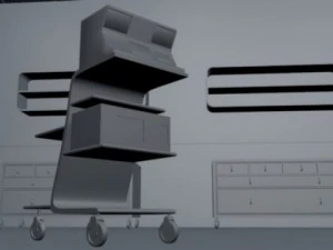 high tech operation room 3D Model