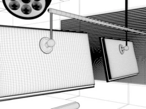high tech operation room 3D Model