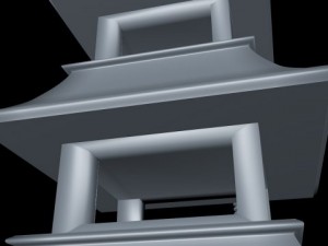 japanese stone lanterns 3D Model