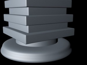 japanese stone lanterns 3D Model