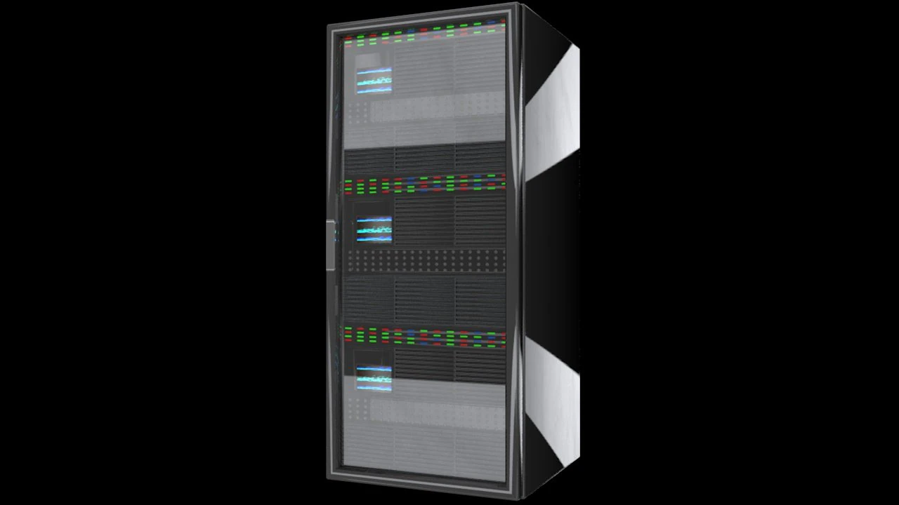 cpu server rack unit 3D Model .c4d .max .obj .3ds .fbx .stl .blend 