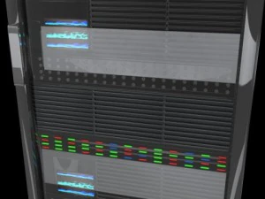 cpu server rack unit 3D Model