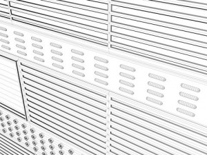 cpu server rack unit Modelo 3D