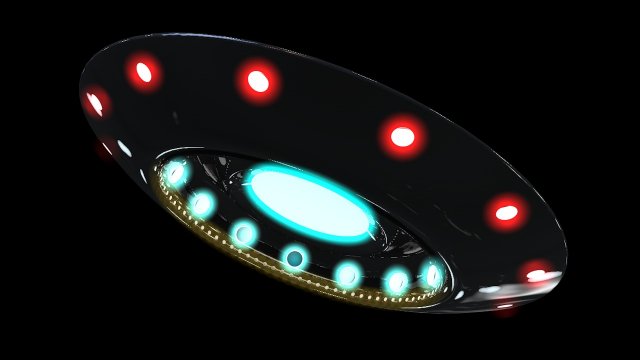 ufo Model 3D .c4d .max .obj .3ds .fbx .stl .blend