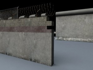 berlin wall package Modello 3D