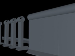 berlin wall package Modello 3D