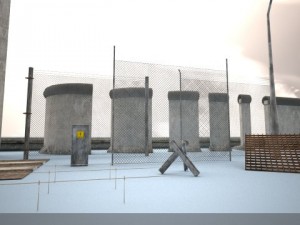berlin wall package Modello 3D