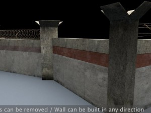 berlin wall package Modello 3D