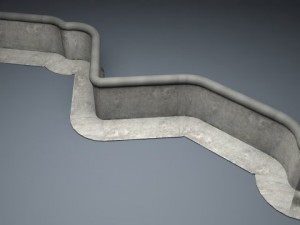berlin wall package Modello 3D