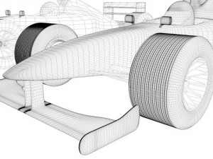 formula 1 type car 3D Model