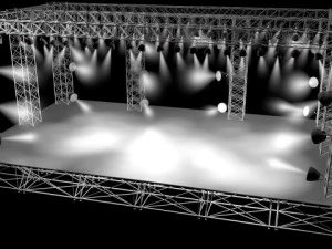 concert stage 3D Model