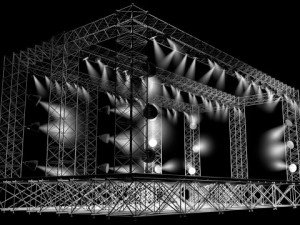 concert stage 3D 모델