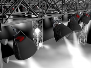 concert stage 3D 모델