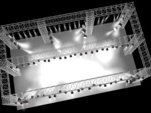 concert stage 3D 모델