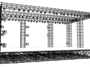 concert stage 3D 모델