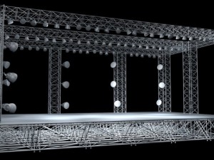 concert stage 3D 모델