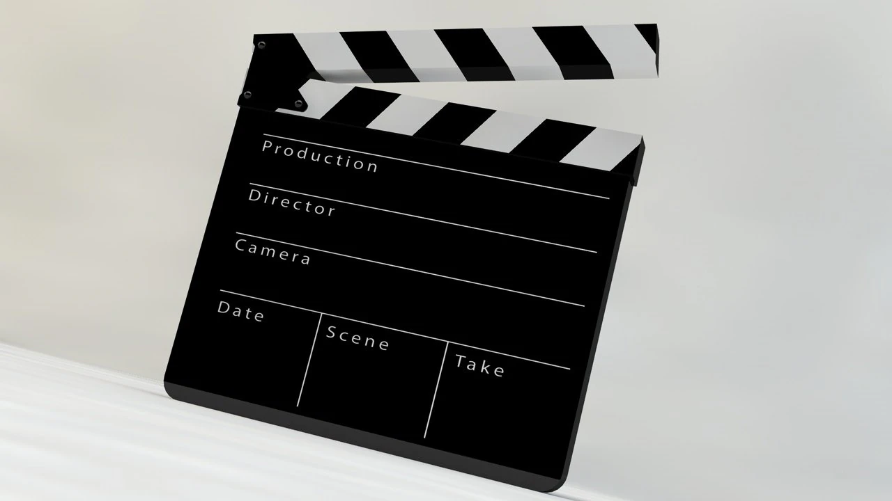 film slate clapper 3D Model .c4d .max .obj .3ds .fbx .stl .blend 