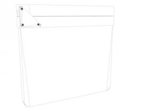 film slate clapper 3D Model
