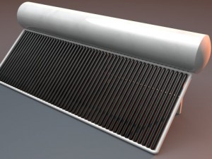 solar water heater Model 3D