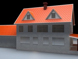 north american type garden state house Model 3D