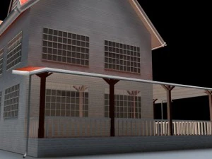 north american type garden state house 3D Model