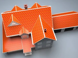 north american type garden state house 3D Model