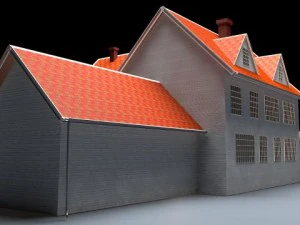 north american type garden state house 3D Model