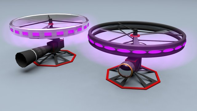 highend camera drone 3D Model .c4d .max .obj .3ds .fbx .stl .blend 