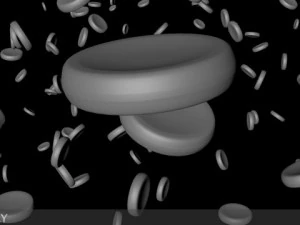 microscopic blood cells 3D Model