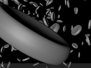 microscopic blood cells 3D Model