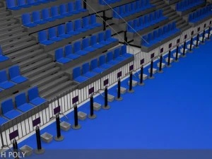 triathlon transition area 3D Model