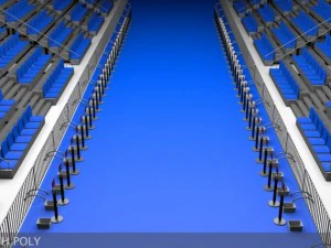 triathlon transition area 3D Model