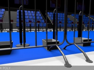 triathlon transition area 3D मॉडल