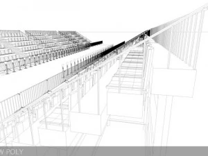 triathlon transition area 3D Model