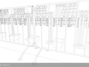triathlon transition area 3D Model