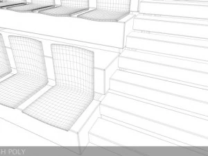 triathlon transition area 3D Model