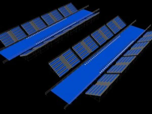 triathlon transition area 3D Model