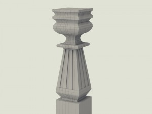 square pillar Model 3D