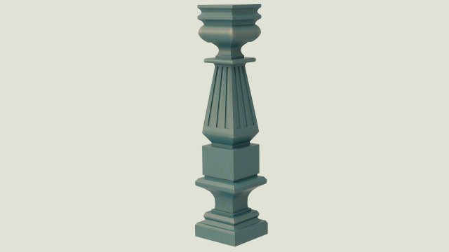 square pillar Model 3D .c4d .max .obj .3ds .fbx .stl .blend 